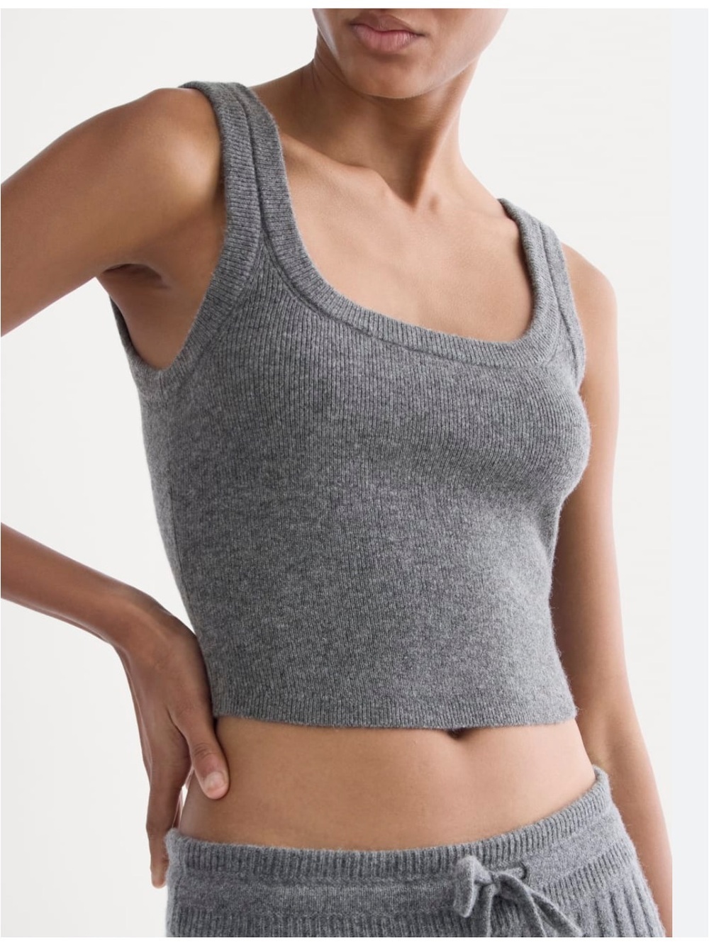 Everlane wool blend crop tank